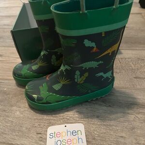 Stephen Joseph Dino Rain Boots toddler size 9